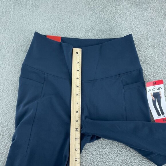 Jockey Studio Flare Pant Womens M Neo Navy Polyester/Spandex Blend NWT 3747 - Picture 7 of 10